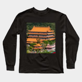 Po Lin Monastery, Lantau Island, Hong Kong Long Sleeve T-Shirt